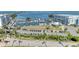 Overhead view showcasing marina, a waterfront building, and plenty of car parking spaces at 5415 13Th Avenue W Dr, Bradenton, FL 34209