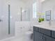 Stylish bathroom featuring a glass shower and modern vanity at 5630 Inspiration Ter, Bradenton, FL 34210