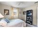 Bedroom featuring neutral-colored walls, ceiling fan, and a window with natural light at 5685 36Th N Ave, St Petersburg, FL 33710