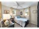 Bedroom with natural light, neutral colored walls, ceiling fan and carpeted floors at 5685 36Th N Ave, St Petersburg, FL 33710