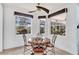 Bright dining nook with beautiful natural light and charming table at 616 Dogwood Run, Bradenton, FL 34212