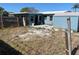 Backyard featuring a shed and a concrete patio at 6803 Washington Pl, Bradenton, FL 34207