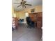 View of an office area with desk space and a view of the dining area at 6803 Washington Pl, Bradenton, FL 34207