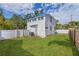 Spacious backyard features lush green grass and a privacy fence at 719 22Nd W St, Bradenton, FL 34205