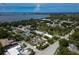 Aerial view of the property in its neighborhood, near the water at 8709 9Th Nw Ave, Bradenton, FL 34209