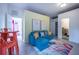 Cozy living room with stylish decor, colorful accents, and comfortable seating at 8709 9Th Nw Ave, Bradenton, FL 34209