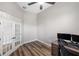 Bright home office space with french doors and a modern workstation setup at 8840 Brookfield Ter, Bradenton, FL 34212