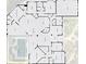 Layout of the floor plan of this home showing primary rooms, bedrooms, baths, garage and pool at 8999 Wildlife Loop, Sarasota, FL 34238