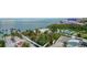 Waterfront aerial showcasing the surrounding community and nearby attractions at 990 Blvd Of The Arts # 801, Sarasota, FL 34236