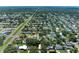 Expansive aerial view of a well-established neighborhood with tree-lined streets and various home styles at 10095 Nassau Ct, Seminole, FL 33776
