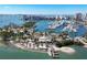 Beautiful aerial view showing the harbor, marina, island and skyline in the distance at 101 S Gulfstream Ave # 15C, Sarasota, FL 34236