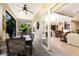 Relaxing screened-in patio with dining area and views at 11610 Griffith Park Ter, Bradenton, FL 34211