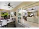 Spacious screened-in patio adjacent to kitchen and living room at 11610 Griffith Park Ter, Bradenton, FL 34211