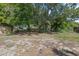 Spacious backyard with mature trees offering plenty of shade and privacy at 1404 Dartmouth Dr, Bradenton, FL 34207