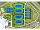 A view of the tennis, basketball, and putting green areas within the community at 15164 Sunny Day Dr, Bradenton, FL 34211