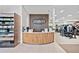 Lobby area offers a sleek reception desk and refreshments at 17209 Barnwood Pl, Bradenton, FL 34211