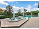 Relaxing pool and spa surrounded by a beautifully landscaped yard at 21210 77Th E Ave, Bradenton, FL 34202