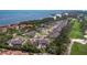 Breathtaking aerial view of Harbour Oaks with waterfront access, golf course, and luxurious residences at 2155 Harbourside Dr # 804, Longboat Key, FL 34228
