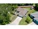 Birds eye view of home showing mature landscaping and fenced yard at 2761 Feiffer Cir, Sarasota, FL 34235
