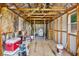 Interior of shed under construction, perfect blank canvas for building at 2761 Feiffer Cir, Sarasota, FL 34235