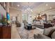 Community clubhouse lounge, bar, and dining area with modern decor at 2920 Oriole Dr, Sarasota, FL 34243