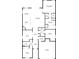 Detailed floor plan showcasing the layout of the home, including the primary bedroom, living areas, and garage at 2920 Oriole Dr, Sarasota, FL 34243
