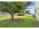 Spacious backyard with mature trees providing ample shade at 3362 Howell Pl, Sarasota, FL 34232