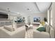 Bright open-concept living room with modern decor, tile flooring, and bar seating area at 3362 Howell Pl, Sarasota, FL 34232