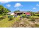 Spacious backyard with a screened patio and garden at 4145 W Price Blvd, North Port, FL 34286