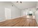 Spacious living room with hardwood floors, vaulted ceilings and natural light at 4333 Trails Dr # 10-1, Sarasota, FL 34232