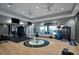 Fitness center featuring weights, exercise equipment, and space for group fitness activities at 5364 Salcano St, Sarasota, FL 34238