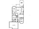 Detailed floor plan showcasing the layout with owner's suite, three-car garage, and outdoor living spaces at 5364 Salcano St, Sarasota, FL 34238