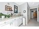 Bright laundry room area with bright countertops and lots of storage space at 5417 Champagne # 63, Sarasota, FL 34235