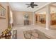 Spacious living room seamlessly connects to the dining area, offering an open and airy feel at 6214 45Th E Ln, Bradenton, FL 34203