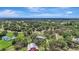 Panoramic aerial view showing homes nestled within vast wooded areas under a clear blue sky at 6633 Old Ranch Rd, Sarasota, FL 34241