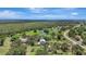Scenic aerial shot captures the expansive tree canopy, homes, and landscape in a quiet neighborhood at 6633 Old Ranch Rd, Sarasota, FL 34241