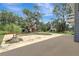 Large backyard with trees, barn, and in-ground swimming pool at 6633 Old Ranch Rd, Sarasota, FL 34241