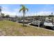 Marina with various boats docked in the slips, highlighting waterfront living at 6707 Northampton Pl, Bradenton, FL 34207