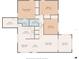 Detailed floorplan showcasing bedrooms, bathrooms, kitchen, living room, utility, sunroom, and dining area with dimensions at 6707 Northampton Pl, Bradenton, FL 34207