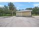 The barn features a sturdy structure and a large parking area, offering a great space at 7343 Palomino Trl, Sarasota, FL 34241