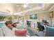 Comfortable living room with an open-concept floor plan, a TV and an office area at 7343 Palomino Trl, Sarasota, FL 34241