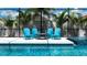 Inviting in-ground pool offers comfortable seating for lounging by the water's edge on a sunny day at 7915 115Th E Ave, Parrish, FL 34219