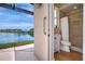 Bathroom with view of water at 11328 Rivers Bluff Cir, Lakewood Ranch, FL 34202