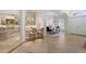 View of the home's flowing layout, featuring tile floors and architectural details at 13203 Lost Key Pl, Lakewood Ranch, FL 34202