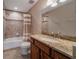 Bathroom featuring a tub with tile surround and granite counters at 14901 17Th E Ave, Bradenton, FL 34212