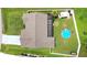 Aerial view showcasing a fenced backyard, pool, and screened in lanai at 1498 Truval Ter, Port Charlotte, FL 33952