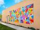 Exterior wall with a colorful abstract mural at 1732 6Th St, Sarasota, FL 34236