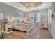 Cozy bedroom with tray ceiling, neutral color palette, and plenty of natural light at 17320 Polo Trl, Bradenton, FL 34211