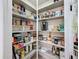 Spacious walk-in pantry with adjustable shelving for organized food and storage solutions at 336 165Th Ne Ct, Bradenton, FL 34212
