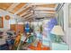 Storage space featuring wooden ceiling, bikes and beach themed dividers at 403 29Th Nw St, Bradenton, FL 34205